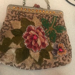 Antique carpet purse